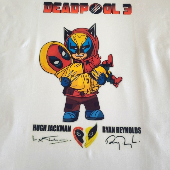 Custom Made Deadpool 3 Wolverine T-shirt - Picture 3 of 4